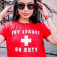 ON DUTY CROP - IVY LEAGUE LA