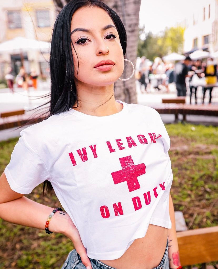ON DUTY CROP - IVY LEAGUE LA