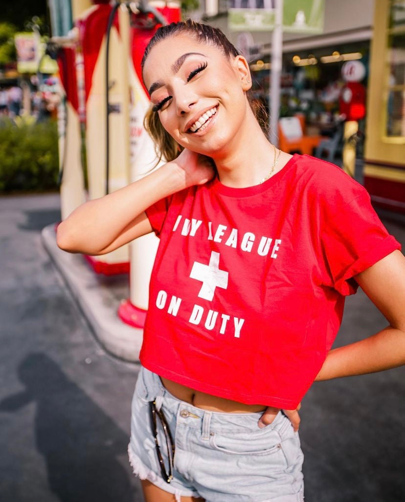 ON DUTY CROP - IVY LEAGUE LA